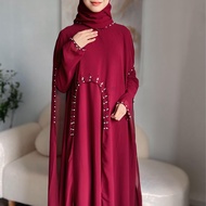 Hanatasha KAFTAN LUNARA (free inner dress) Kaftan Raya Viral New Arrival