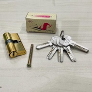 SOLIGEN for large house door locks original BRASS 5 keys computer cylinder cylinder cylinder 5 keys 