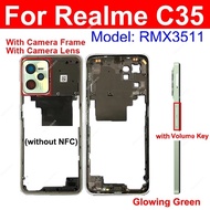 Middle Frame For Realme C33 C35 Middle Housing Frame Middle Frame Cover Holder Repair Parts