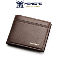 MENSPE Men Wallets Short Wallets Soft PU Leather Purse Fashion Bifold Wallet Money Cash Purses Clasp