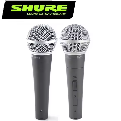Shure SM58 Cardioid Dynamic Microphone for Stage Singing Professional Wired Microphone for Shure Kar