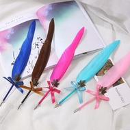 European Style Feather Dip Pen Single Pen Love Confession Lover Gift Feather Pen Signature Commemora
