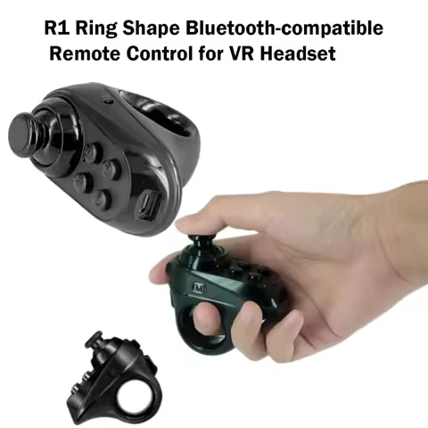 R1 Ring Shape Bluetooth-compatible VR Remote Controller Wireless Gamepad for iPhone Android Phone VR