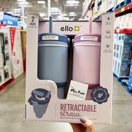 [MULTI COLORS] Ello Oasis Go Leak-Proof Stainless Steel Tumbler, 887ml