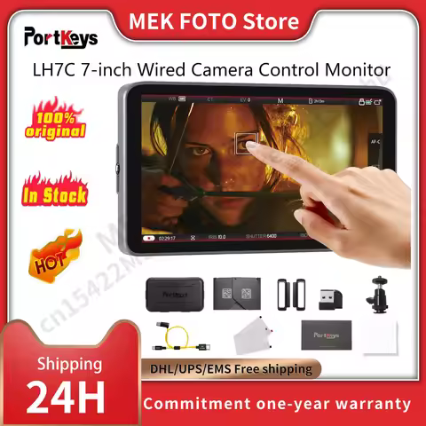 Portkeys LH7C 7-inch Wired Camera Control Monitor HDMI-compatible 1000nit High Brightness Touch Scre