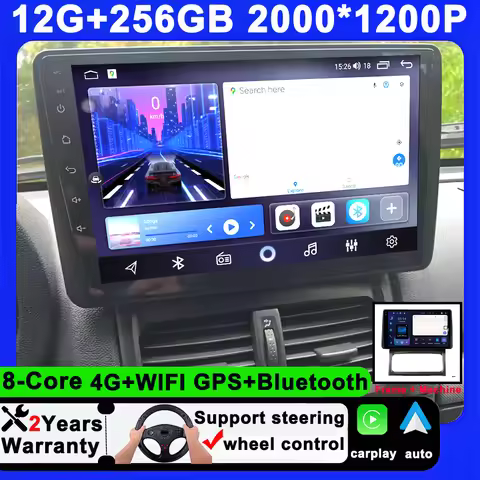 Android 14 Car For Renault Clio 2 BB CB 2001 - 2012 Multimedia Navigation GPS 5G Wireless Carplay An