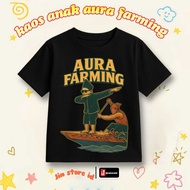 Aura farming children's striped pacu clothes for ages 1-12 years