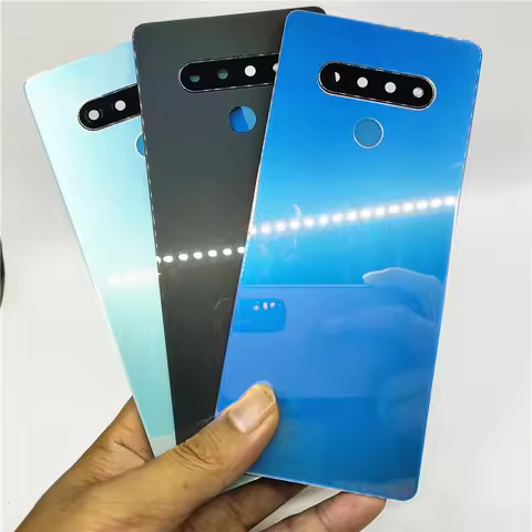 A+++ Quality For LG Stylo 6 K71 Q730 LMQ730 Glass Back Cover With Camera Lens Battery Housing Door R