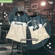 Accounting Jersey Baju Kelas New Design Retro Collar Shirt Jersi Viral Tiktok T Shirt Short Sleeve B