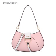 Carlo Rino Éclat Buckle 2-Way Shoulder Bag - Light Pink