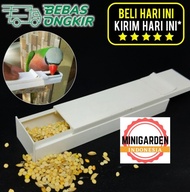 POINTER BOX tempat makan burung parrot wadah pakan reward box trainning burung