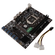 B250C BTC Mining Motherboard 12 USB3.0 to PCI-E 16X Graphics Slot LGA 1151 DDR4 DIMM with 6PIN to Dual 4PIN Power Line
