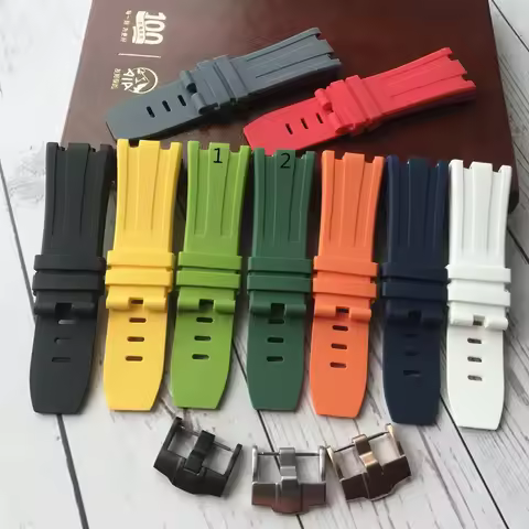 Silicone Watchband for AP Audemars and Piguet Rubber Watch Strap Royal Oak Offshore 26400 Waterproof