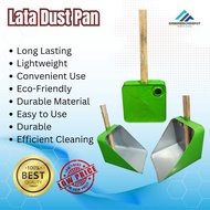 OmniMerchDepot DUSTPAN LATA WITH WOOD HANDLE