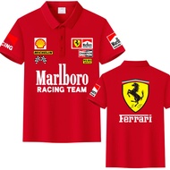 Ferrari Ferrari SF1000 F1 Equation Racing Suit Customized Summer Business Men POLO Shirt Short Sleev