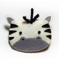 髮夾-斑馬 Julie Handmade