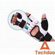 Very good.. Techdoo Half Finger Boxing Gloves Taekwondo MMA Karate Gloves Half Finger Gloves BWS01