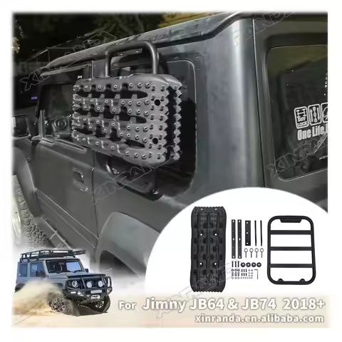 Escape board Self Rescue Mud Anti Skiding Plate Rear Window Brackets Ladder For Suzuki Jimny JB64 Si