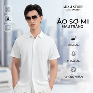 ADAM STORE PLAIN WHITE SHIRT CODE SNC057T COOL, YOUTHFUL, ELEGANT