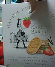 現貨 Karens Bakery 丹麥 士多啤梨 夾心 鬆餅   480g $ 139