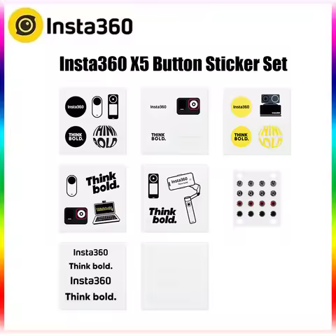 Insta360 Button Sticker Set For Insta 360 X5/X4 Air/X3/Ace Pro 2/GO Ultra/GO 3S Original Accessories