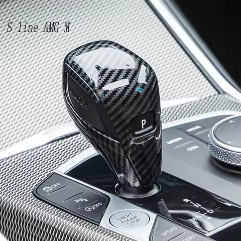 Carbon Fiber Gear Shift Knob Cover Trim For BMW G20 G21 X3 G01 X4 G02 2022 G29 G22 G23 G26 F40 F44 G