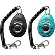 Pet Training Clicker with Wrist Strap - Dog Training Clicker, for Training Dog Obedience, 2-Pack