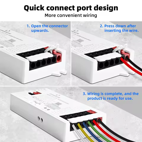 DOMRAEM Zigbee 3.0 Smart 5 in1 LED Controller DIMMER WW/CW RGB RGBWCCT Strips Works with 3.0 Hubs (H