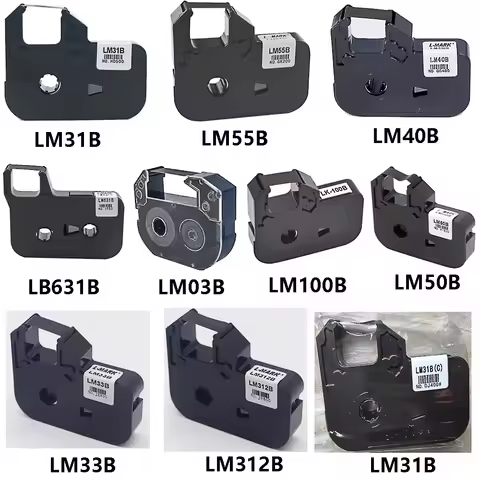 Original Ink Ribbon Black Ink Cartridge For PVC Tube PVC Pipe Tape Label Printing Printer LK-320 LK-