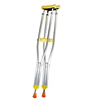 Saklay Aluminum Adjustable Crutches – Adult & Pedia Size Mobility Aid (1 Pair or 1 Piece)