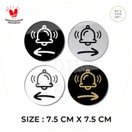 Home BELL Direction Marker Acrylic Sign - DIRECTION ROUND BELL