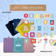 ID Card Holder Lanyard Name DIYTAG with Patch Webbing