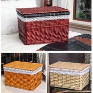 💥Bakul Rotan Rattan Basket Laundry Storage Rattan Rak Rotan Barangan Rotan Bakul Picnic Basket