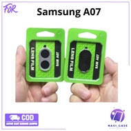 Anti-Scratch Samsung A07 CameraRing Round Black Camera Lens Protector Screen Protector