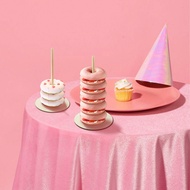 6 Pcs Donut Stand Holder for Dessert Table Wood Donut Holder Reusable Donut Display Stand Detachable