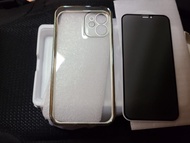 「手機殼」iPhone 12 mini 淺綠色+防窺Mon貼