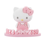 (全新) MINISO helloKitty 三麗鷗 臨時停車號碼牌 車用手機電話聯繫號碼 3D立體卡通挪車停車牌 車用號碼牌 移車汽車裝飾用品 可7-11 賣 貨 便 ⭐免運費⭐