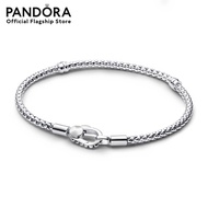 Pandora Studded chain sterling silver bracelet