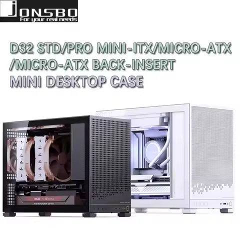 JONSBO D32 STD/PRO Version MINI Desktop Case for MINI-ITX/M-ATX/M-ATX Back-Insert Motherboard suppor