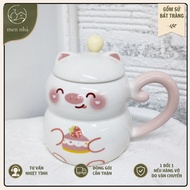 Cute drinking cup as a gift, capacity 380 ml, cute drinking cup, coffee cup