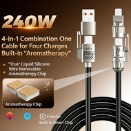 USB To Type C Charging Cable 4 In 1 Function 240W Fast Charging Data Cable