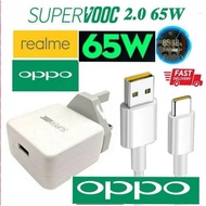 65w REALME OPPO SuperVOOC 10V/5.0A Charger Adapter Type C USB Sync Data Cable Set Realme 6 5 X50 Pro 5G X2 X3 SuperZoom