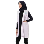 EBSCO SLEEVELESS WHITE JACKET