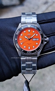 Brand New Orient Ray 2 Orange Dial Men's Automatic Divers Watch AA02006M