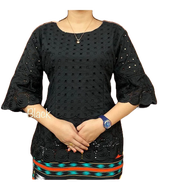 KATUN DF1 Bolong Cotton BLOUSE TOP