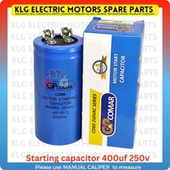 starting capacitor 400uf 250v socket type | water pump parts