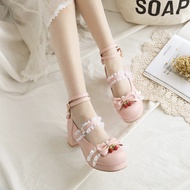 Little Girl lolita Children's Shoes Women's lolita Shoes Children's High Heels Female Princess Girls