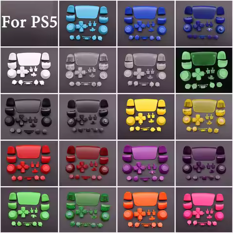 L1 R1 L2 R2 Button D-pad Share Buttons Kit Joystick Caps Replacement For PS5 V1 1.0 Controller Gamep
