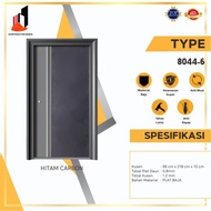 Pintu Baja Single Lengkap 8044-6 / Pintu Utama / Kamar / Kamar Mandi