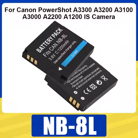 NB-8L Battery 1200mAh NB8L nb8l Rechargeable Battery For Canon PowerShot A3300 A3200 A3100 A3000 A22